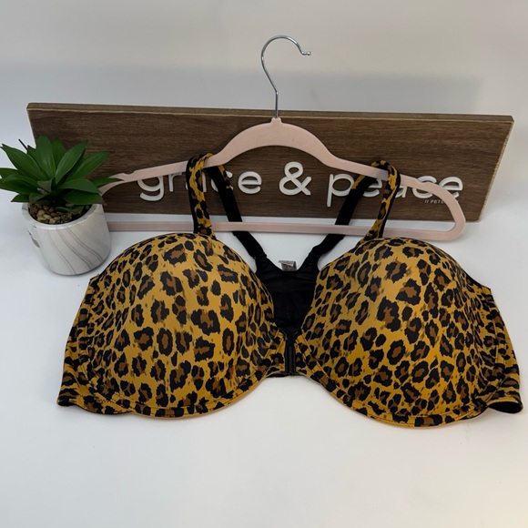Leading Lady Yellow Leopard Print Bra Sz 48 DD - Picture 13 of 16
